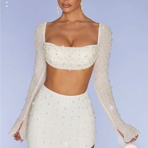 OH POLY PEARL EMBELLISHED SET